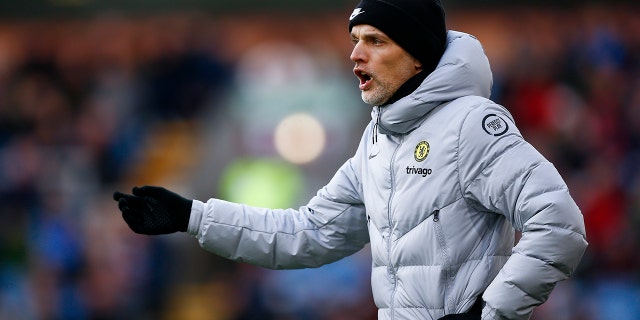 Chelsea Manager Thomas Tuchel during the Premier League match between Burnley and Chelsea at Turf Moor on March 5, 2022 in Burnley, United Kingdom.