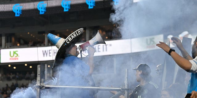 The Charlotte Football Club holds its inaugural match with a record-breaking attendance of over 74,000 fans at Bank of America Stadium against the LA Galaxy in Charlotte, N.C., March 5, 2022.