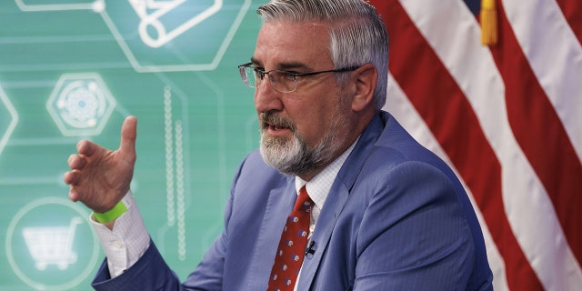 Republican Indiana Gov. Eric Holcomb