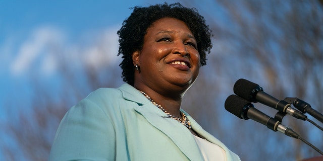 Stacey Abrams, Democratic gubernatorial candidate for Georgia, during a 'One Georgia Tour' campaign event in Atlanta, Georgia, U.S., on Monday, March 14, 2022. 