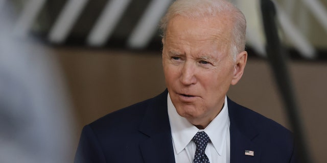 U.S. President Joe Biden attends a European Union leaders summit, amid Russia's invasion of Ukraine, in Brussels, Belgium March 24, 2022.