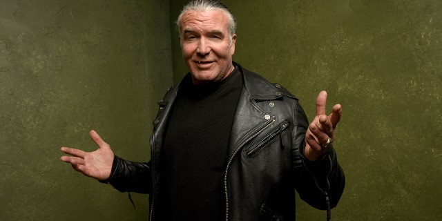 Wrestler Scott Hall from "The Resurrection of Jake The Snake Roberts" poses for a portrait at the Village at the Lift Presented by McDonald's McCafe during the 2015 Sundance Film Festival on January 23, 2015 in Park City, Utah.
