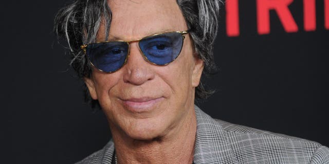 Mickey Rourke had five procedures done on his nose.
