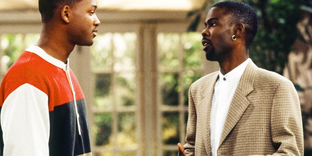 Will Smith and Chris Rock on the set of ‘The Fresh Prince of Bel-Air’.