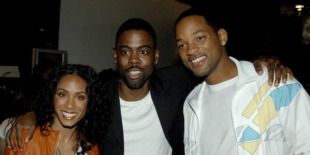 Jada Pinkett-Smith, Chris Rock and Will Smith during Nickelodeon's 18th Annual Kids Choice Awards in Los Angeles.