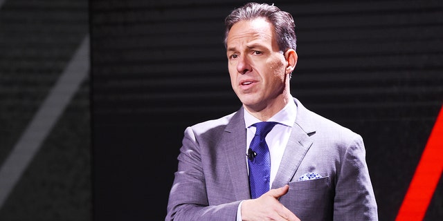 Jake Tapper of CNN’s The Lead with Jake Tapper and CNN’s State of the Union with Jake Tapper speaks onstage during the Warner Media Upfront 2019 show at The Theater at Madison Square Garden on May 15, 2019, in New York City.