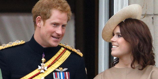 Prince Harry and Princess Eugenie, at an event in 2015, have remained close over the years. Eugenie even attended this year's Super Bowl alongside her cousin.