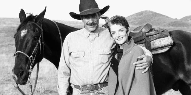 Sam Elliott, seen here with Jane Russell, has made his mark in Westerns during his decades-long career.