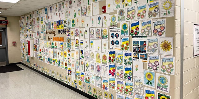 Ukrainian American school custodian in GA stunned by student artwork ...