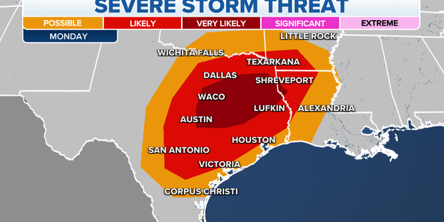 Gulf Coast severe storm threat