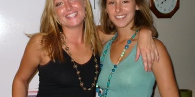 Cassie Carli (left) in this undated photo provided by the family