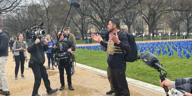 Michael Rodriguez at the Global War on Terrorism Memorial Foundation's first annual "Ruck the Reserve" event. (Fox News/Audrey Conklin)