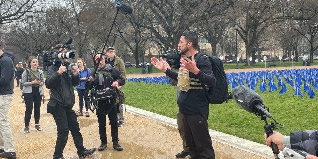 Michael Rodriguez at the Global War on Terrorism Memorial Foundation's first annual "Ruck the Reserve" event. (Fox News/Audrey Conklin)