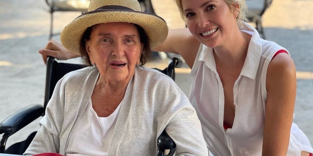 Ivanka Trump and her grandmother.
