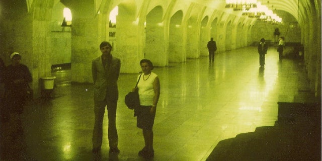 This undated photo shows Jack Barsky with his mother when she visited him in Moscow while he was training to become a KGB agent.