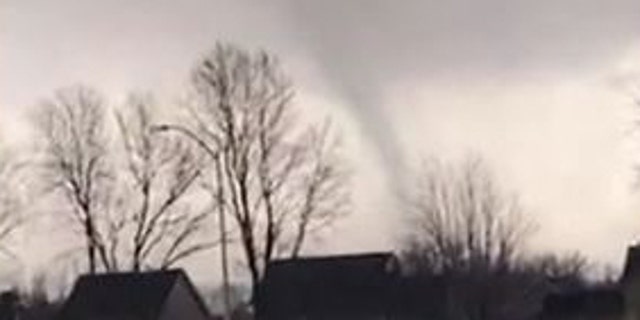 The tornado was confirmed near Des Moines, Iowa, on Saturday night, March 5th.  A tornado warning was issued and all air traffic in the area was suspended.