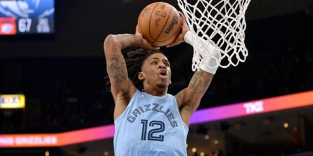 Suspended Grizzlies star Ja Morant's nightclub incident could cost him $39 million: report 4 Memphis Grizzlies guard Ja Morant goes up for a dunk during the second half of the game against the New Orleans Pelicans in Memphis, Tennessee, on March 8, 2022.