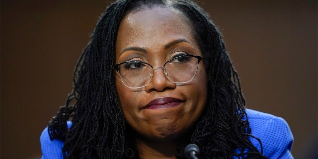 Supreme Court Justice nominee Ketanji Brown Jackson testifies during her Senate Judiciary Committee confirmation hearing.  (AP Photo/Alex Brandon)