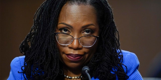 Supreme Court nominee Ketanji Brown Jackson testifies during her Senate Judiciary Committee confirmation hearing on Capitol Hill in Washington, Wednesday, March 23, 2022. (AP Photo/Alex Brandon)