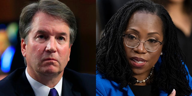 Justice Brett Kavanaugh and Ketanji Brown Jackson.