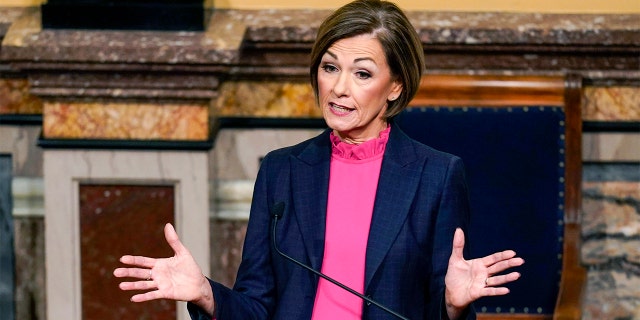 Iowa Gov. Kim Reynolds led 2023 by passing an expansive school choice law for K-12 students in her state. 