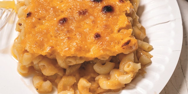 A heaping slice of Creamy and Crusty Mac and Cheese, from the new book "Food IQ." 