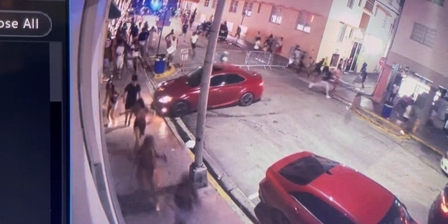 Spring Breakers Flee A Shooting in Miami