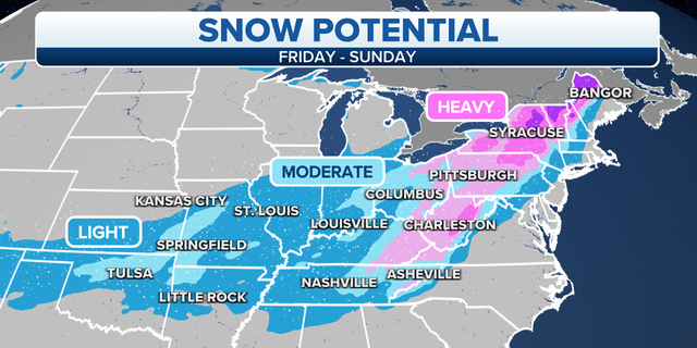Eastern snow potential