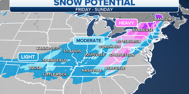 Eastern snow potential