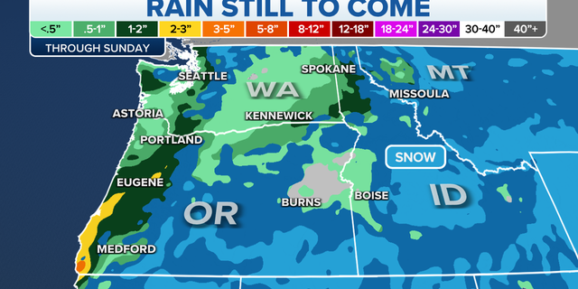 Northwest rain forecast