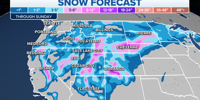 Western snow forecast