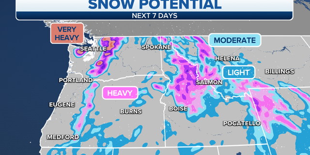 Northwest snow potential