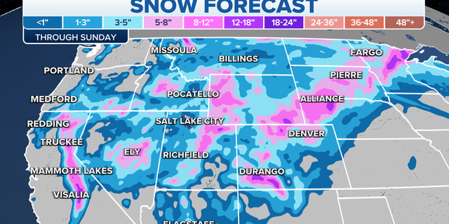 Western snow forecast