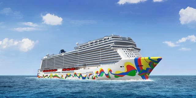 The Norwegian Encore ship from Norwegian Cruise Line made its debut in November 2019. The 'Breakaway Plus-Class' cruise ship that has a thrilling double loop water slide that travels around the side of the ship and over the ocean. 