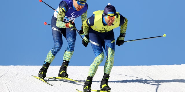 Ukrainian Paralympians rack up medals after escaping chaotic situation at home 2 Oleksandr Kazik of Team Ukraine and his guide Serhii Kucheruavyi compete in the men's para-biathlon sprint for the visually impaired during the first day of the Beijing 2022 Paralympic Winter Games at Zhangjiakou National Biathlon Center on March 05, 2022 in Beijing, in China.