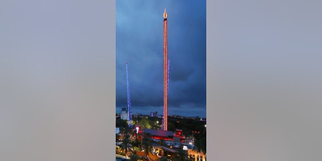 Tourists enjoy the rides and amenities at ICON Park in Orlando on Thursday, March 24, 2022. 