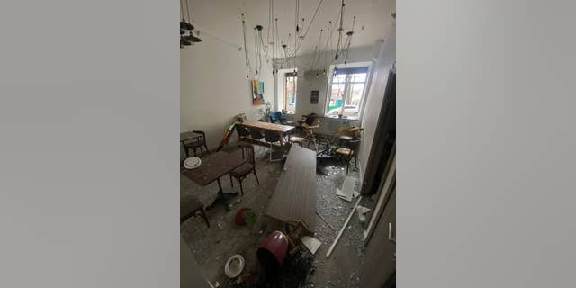Olga's coffee shop was destroyed by Russian bombs.
