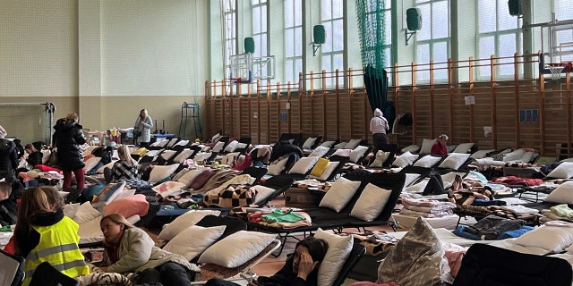 Picture of a refugee shelter in Poland provided to Rep. Victoria Spartz. (Photo courtesy of Rep. Victoria Spartz's office)