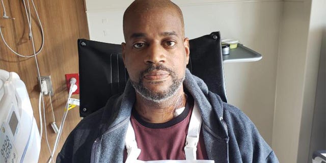 Ronald Crigler is pictured here after his heart transplant in September 2021.