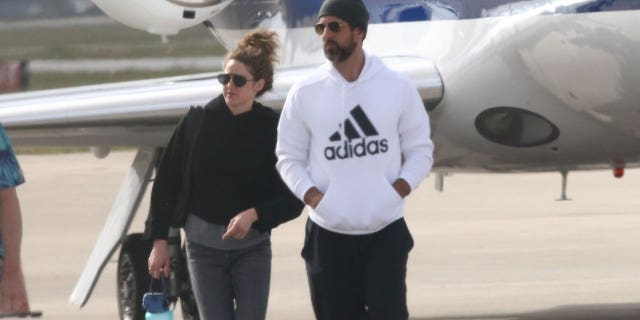 Aaron Rodgers and Shailene Woodley are spotted together again, arriving in Palm Beach on Monday and staying only for a few hours.