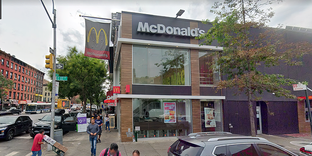 Big Tech employs the same vertical integration that companies like McDonald's use.  Pictured: McDonald's at 2142 Third Avenue in East Harlem 