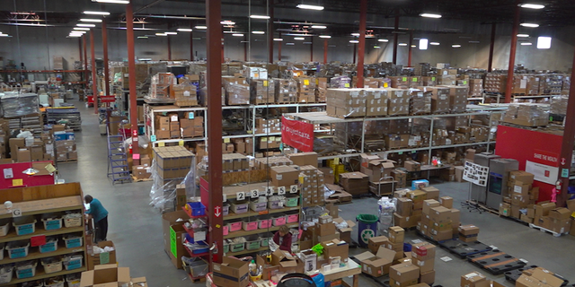 The distribution center at Project C.U.R.E.'s international headquarters in Centennial, Colorado.