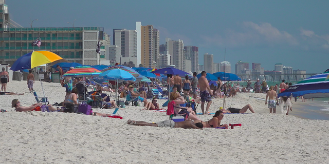 Spring breakers enjoying the beach just days after violence broke out in Panama City Beach. 