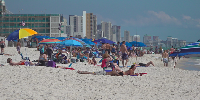 Spring breakers enjoying the beach just days after violence broke out in Panama City Beach. 