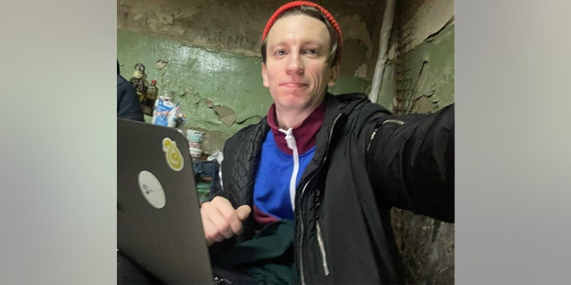 Oleksii Shaldenko is hunkered down in a bomb shelter with a laptop and spotty internet service, conducting cyber operations to help defend Ukraine.