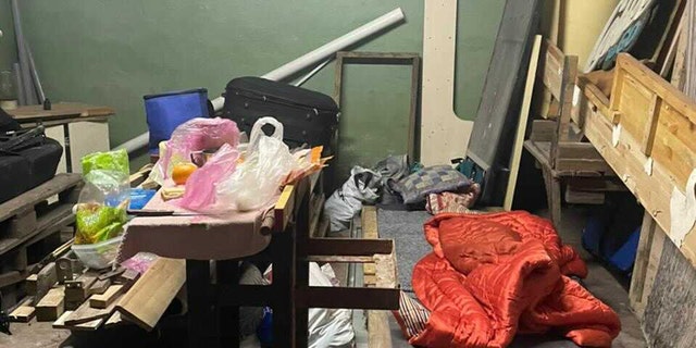 Scenes from a Kyiv bomb shelter.