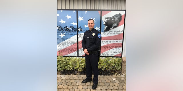 Edmonds Police Officer Tyler Steffins was fatally stabbed Saturday while off-duty in Las Vegas following an altercation with a man who he argued with the night before over an interaction with a dog, investigators said.