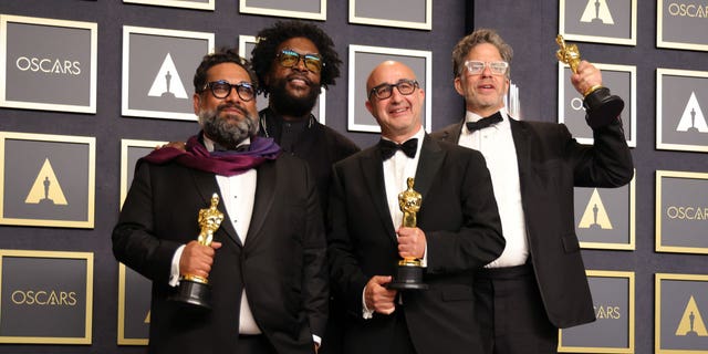 Joseph Patel, Ahmir "Questlove" Thompson, David Dinerstein and Robert Fyvolent won the Oscar for best documentary feature moments after Will Smith slapped Chris Rock in the face.