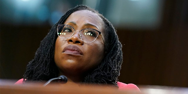 Supreme Court nominee Ketanji Brown Jackson testifies during her Senate Judiciary Committee confirmation hearing on Capitol Hill in Washington, Tuesday, March 22, 2022. (AP Photo/Andrew Harnik)