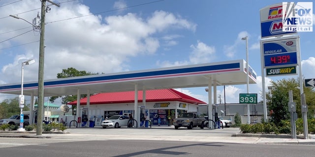 Gas station in Tampa, Florida, on Wednesday, March 9, 2022.
